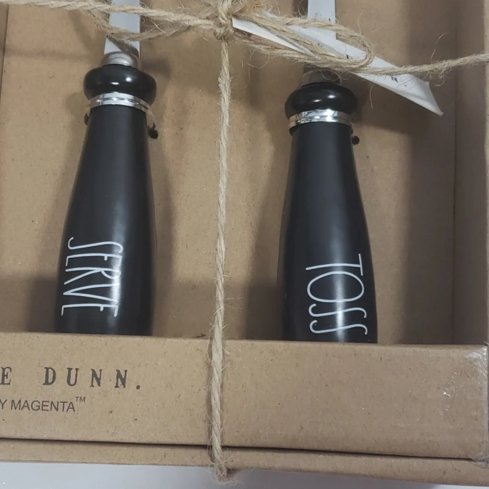 Rae Dunn Serving Utensils Toss and Serve Black